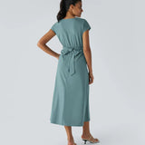 Olivia – Elegant Wrap Dress with High Waist