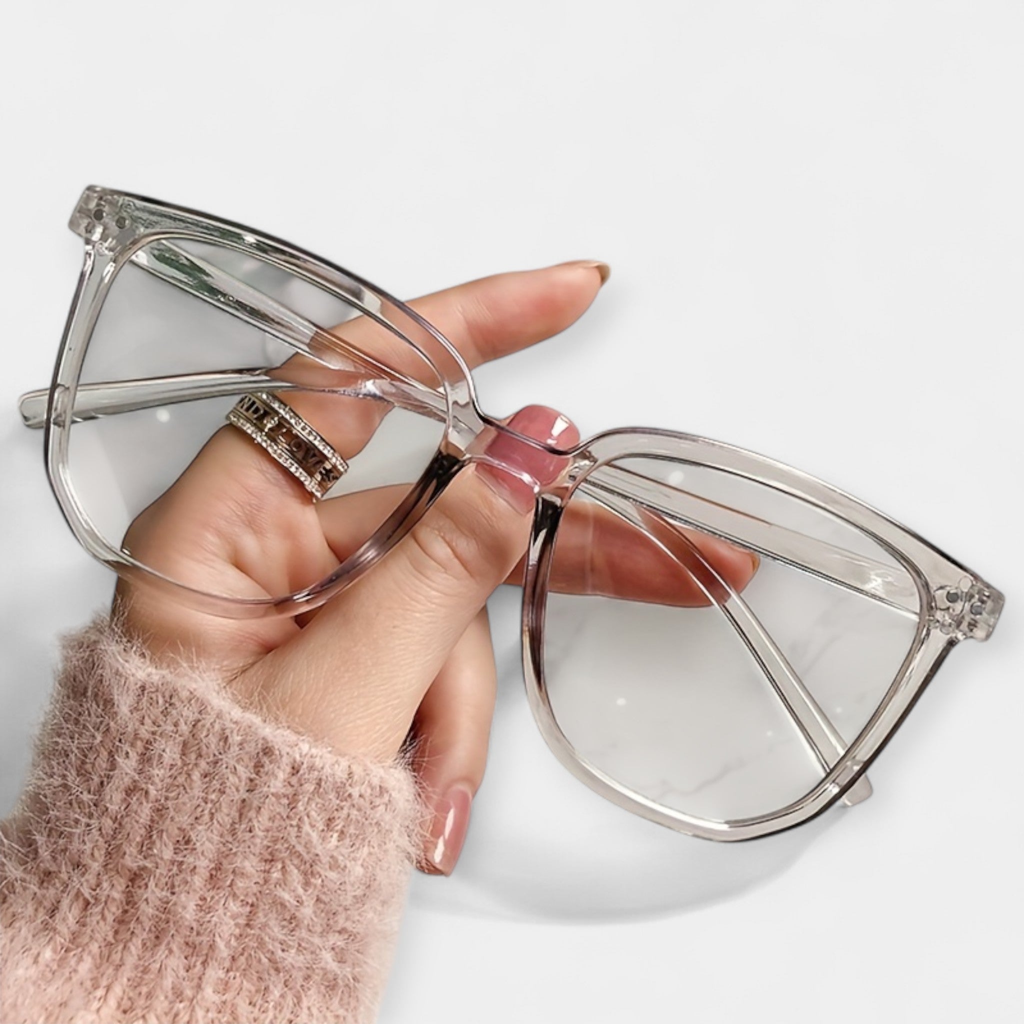 Elegant Square Glasses Blue Light Elite Collection