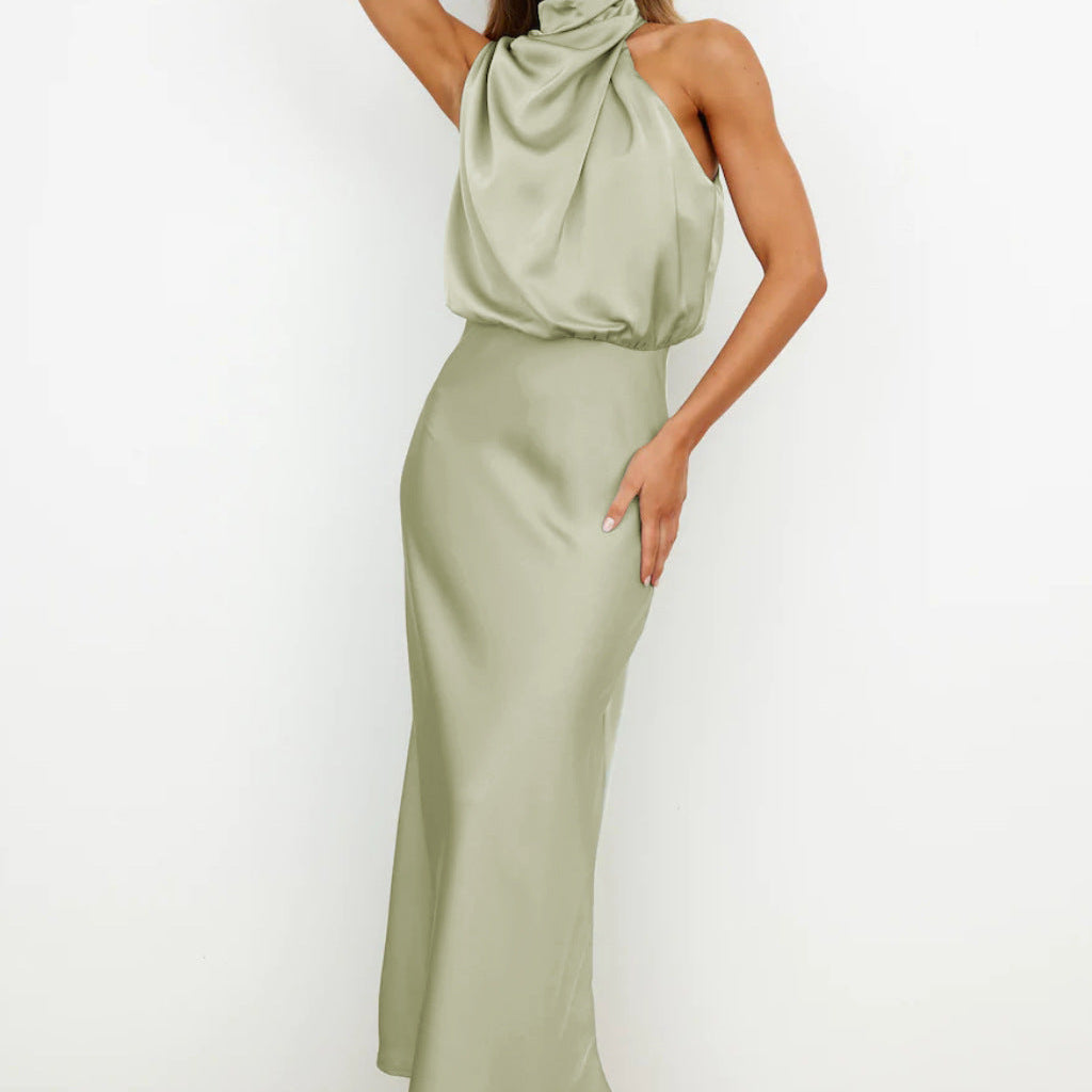 Helena™ Elegant Halter Dress