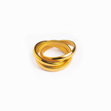 Curb Havana Ring Havana Collection Exclusive Gold Tone