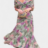 Christabella | V-Neck Floral Dress Exquisite Finesse