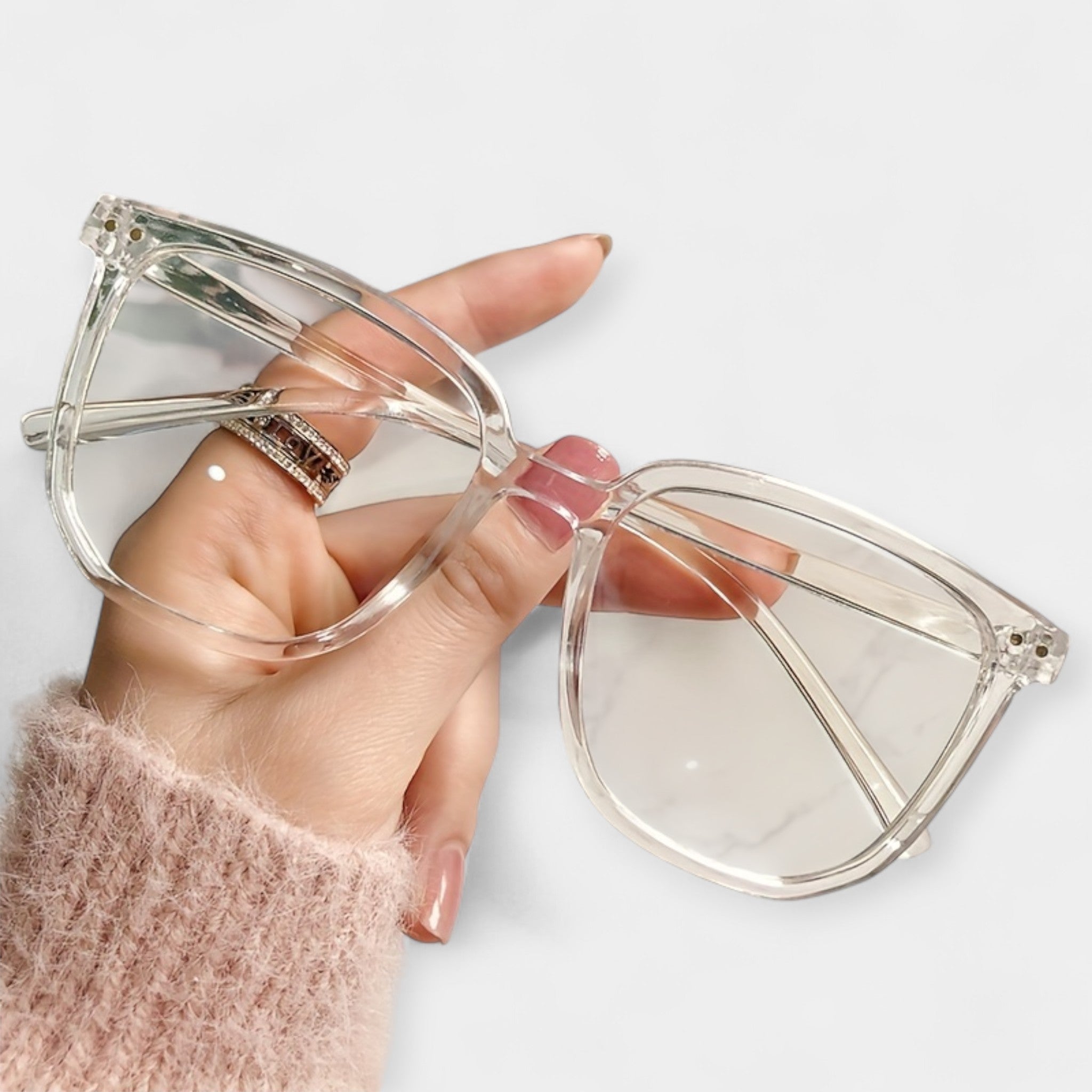 Elegant Square Glasses Blue Light Elite Collection