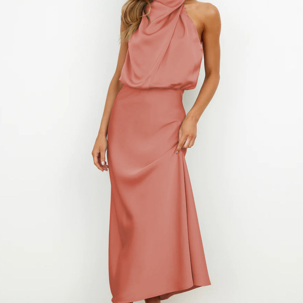 Helena™ Elegant Halter Dress