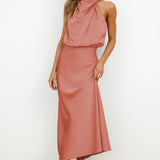 Helena™ Elegant Halter Dress