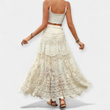 Alexandra | Luxurious Embellished Midi Skirt Lacework