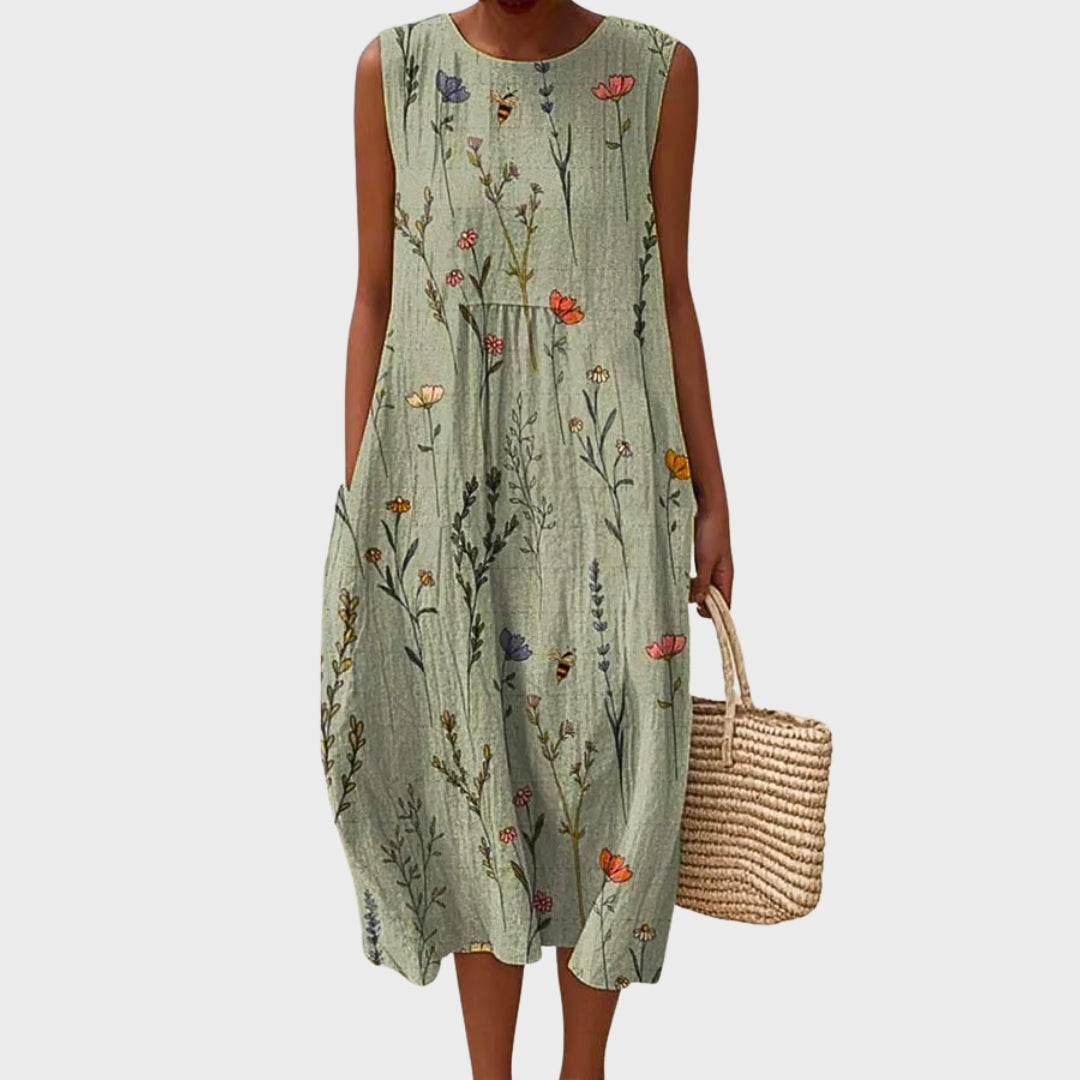 Leah | Cotton Floral Dress