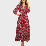 Melina | Bohemian Floral Print Long Dress