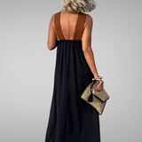Eliza | Elegant Backless Dress with Stylish Cross-Neck