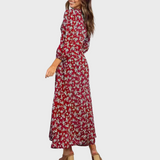 Melina | Bohemian Floral Print Long Dress