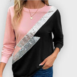 Eden | Sweatshirt – Diagonal Stripe Detail