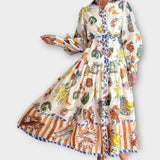 Catherine Elizabeth | Maxi Dress With Puff Sleeves