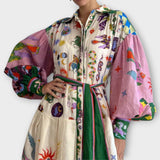 Catherine Elizabeth | Maxi Dress With Puff Sleeves