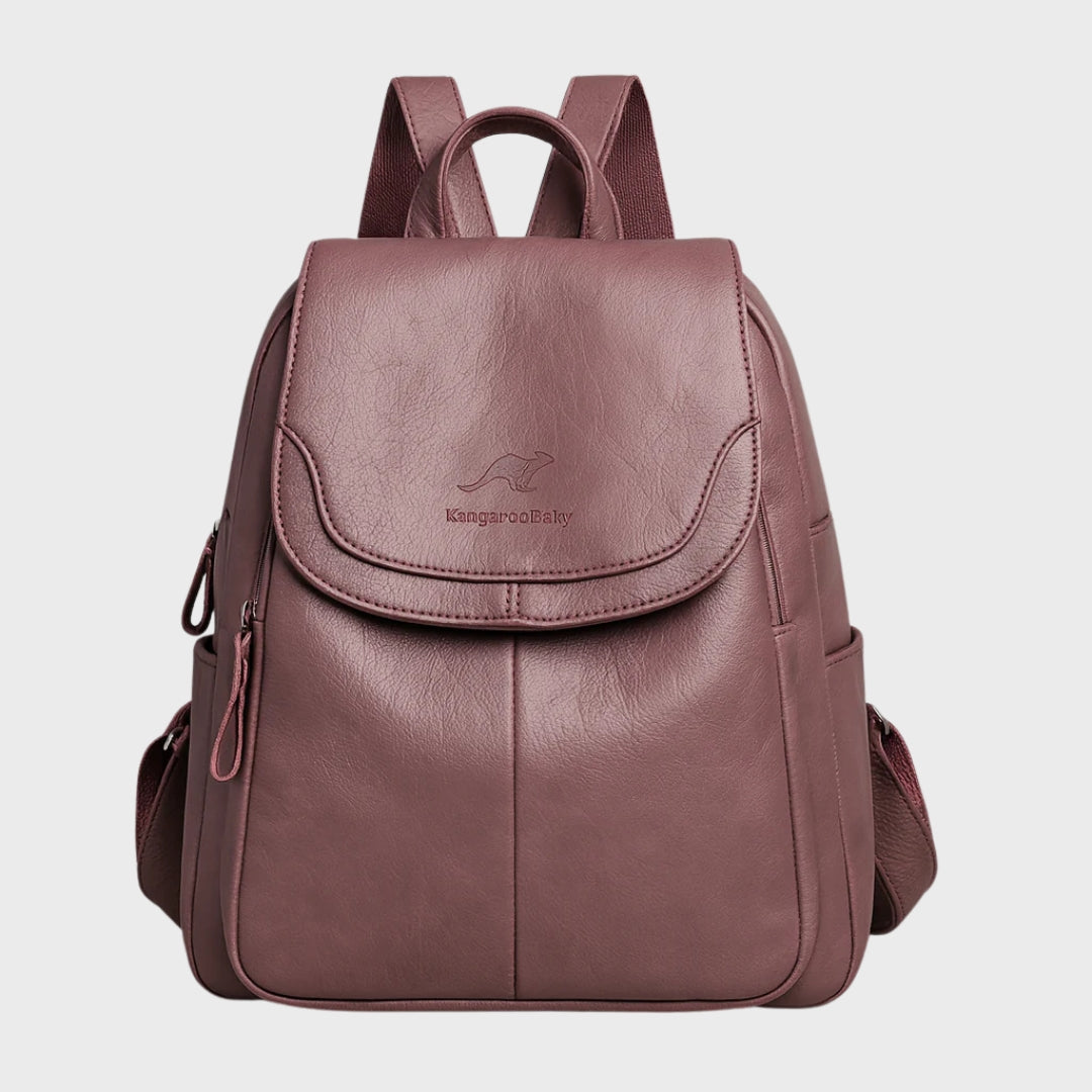 Adeline | Anti-Theft Leather Backpack for Stylish