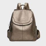 Adeline | Anti-Theft Leather Backpack for Stylish