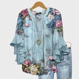 Sidney | Exquisite Multilayered Floral Blouse Finery