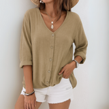 Eirlys – Relaxed Button-Up Blouse