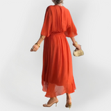 Harrington | Elegant Exquisite Chiffon Dress V-Neck