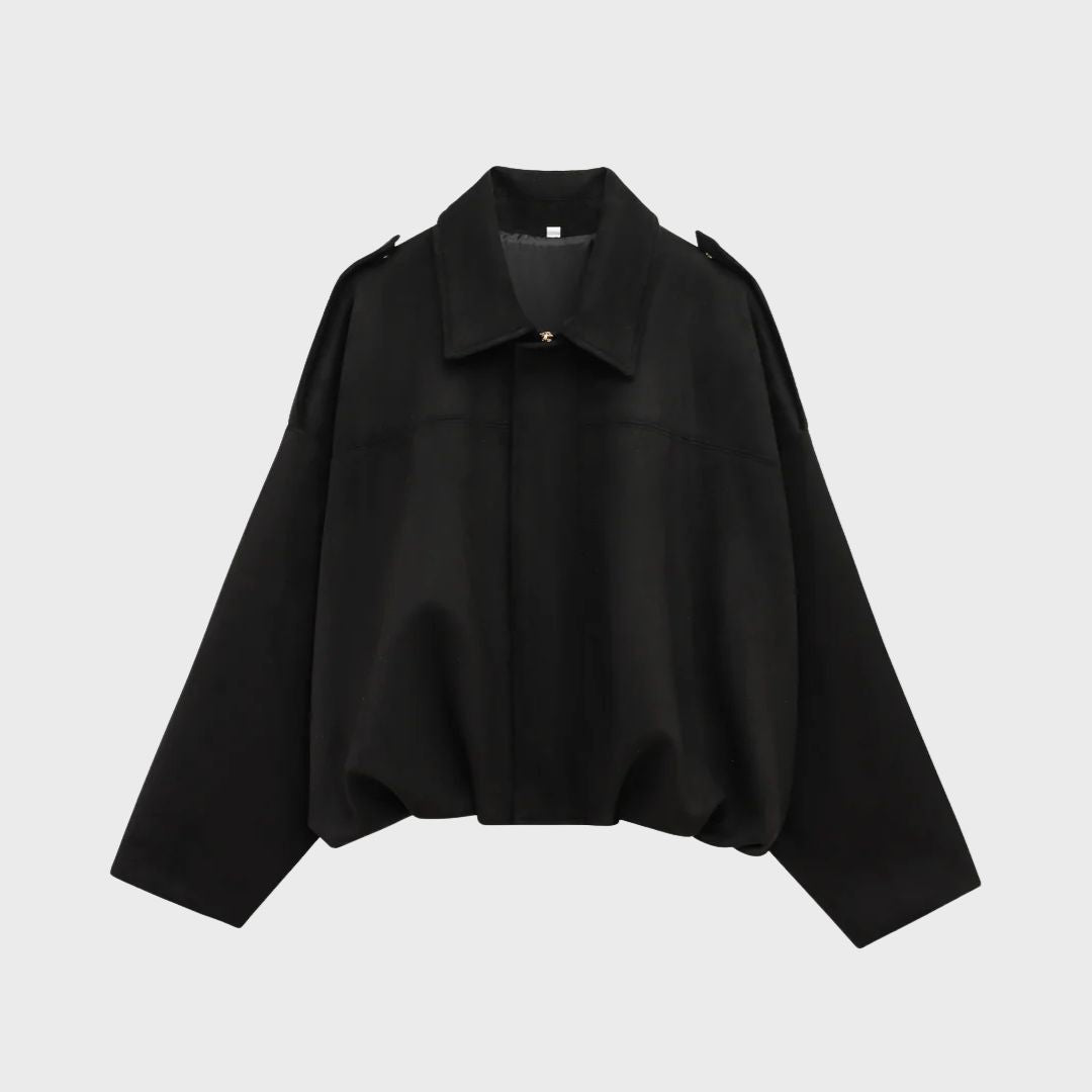 Catherine | Suede Oversized Warm Leather Jacket