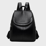 Adeline | Anti-Theft Leather Backpack for Stylish
