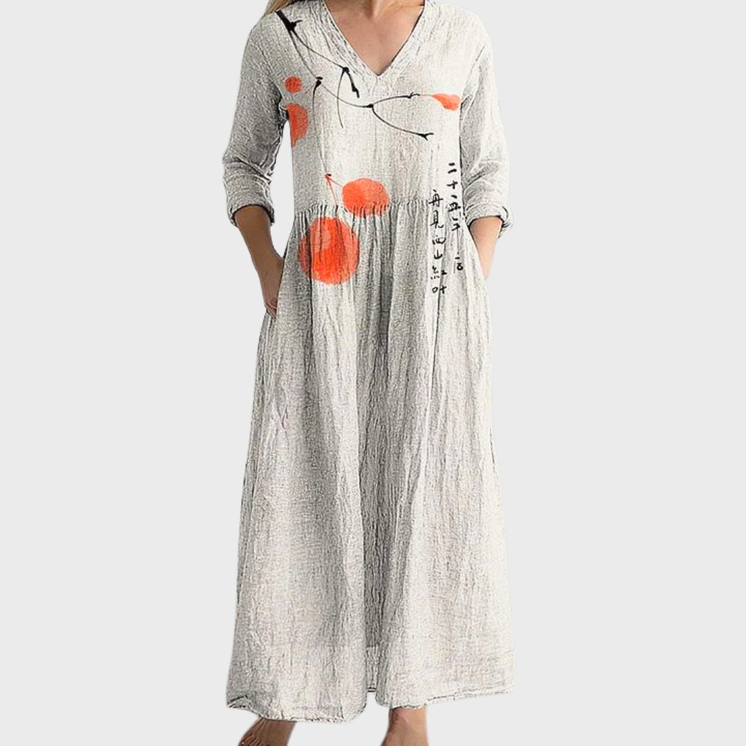 Veronica | Maxi Dress with Vintage Floral Print