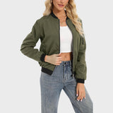 Erin | Autumn Long-Sleeve Bomber Jacket with Zipper