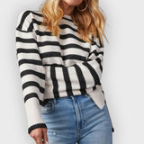 Lara | Sweatshirt – Striped Design