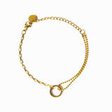 Gold Tennis Bracelet In Box With Subtle Exclusivity