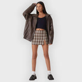 Tilly | Loose Leather Jacket for Autumn