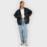 Tilly | Loose Leather Jacket for Autumn