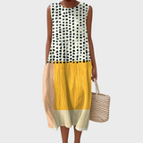 Edith | Bold Panelled Cotton Dress