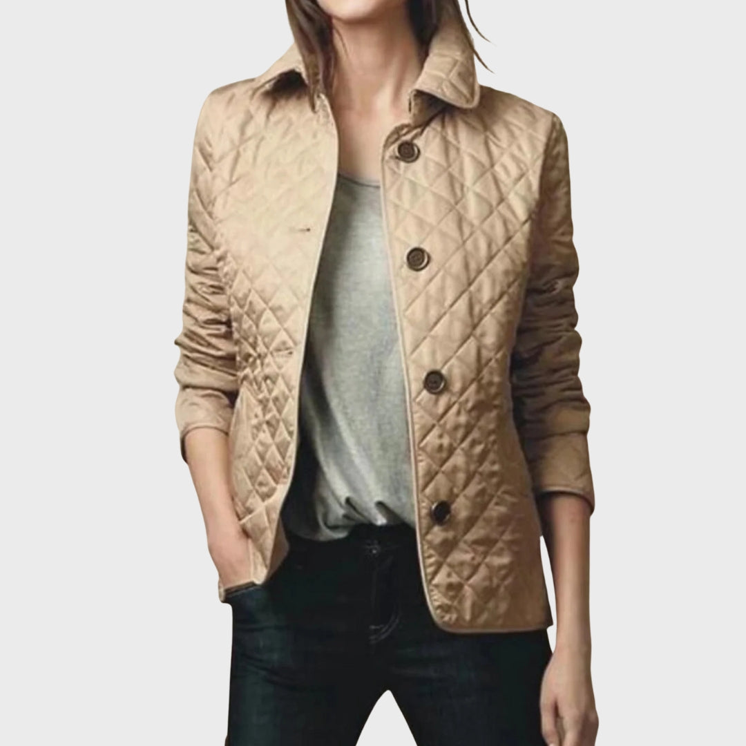 Verity | Casual Quilted Jacket with Turned-Down Collar