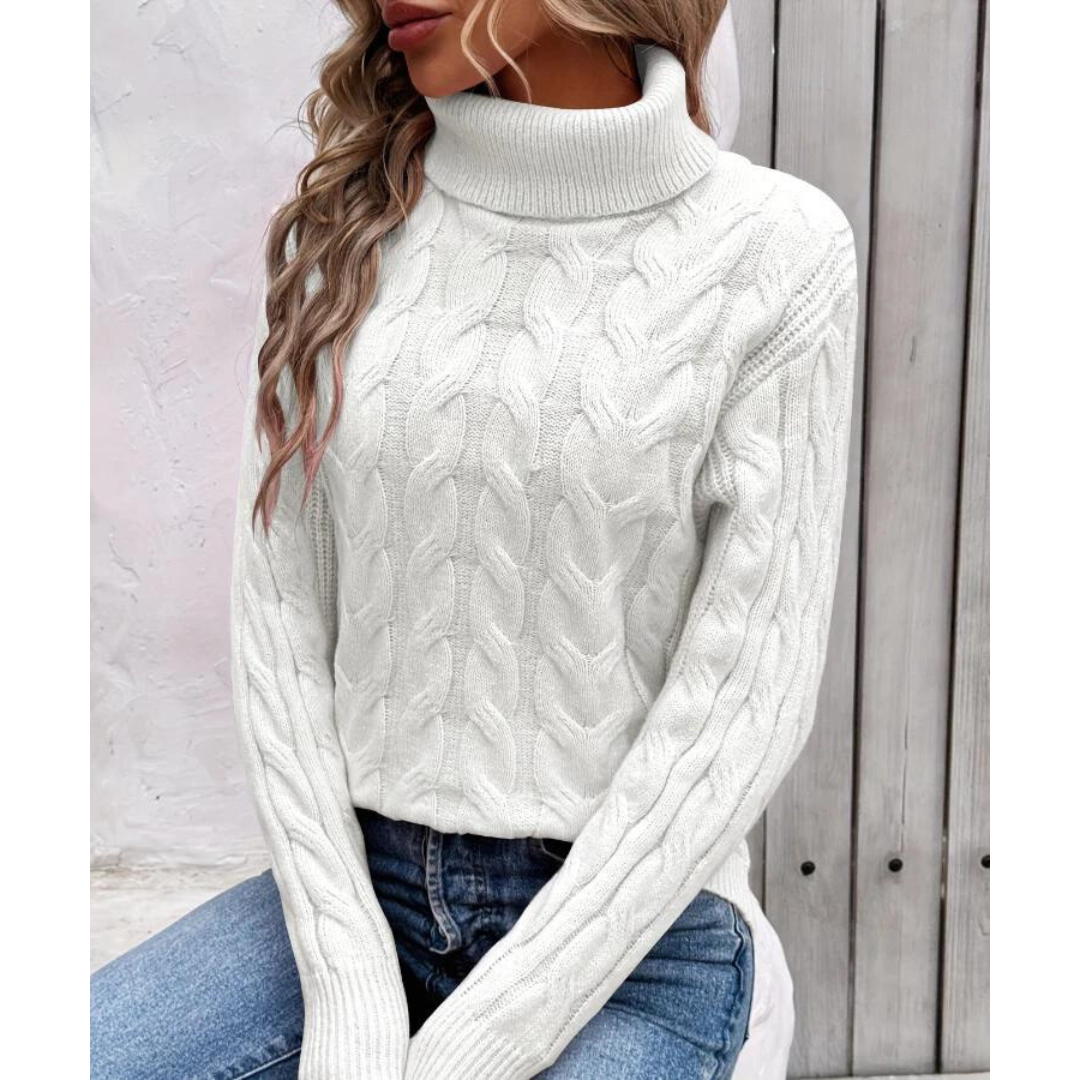Ziva™ Elegant turtleneck jumper