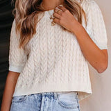 Harriet | Casually Knitted Short Sleeve Top