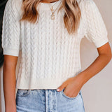 Harriet | Casually Knitted Short Sleeve Top