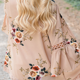 Women's casual patchwork top met print