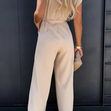 Women's jumpsuit with flared sleeve