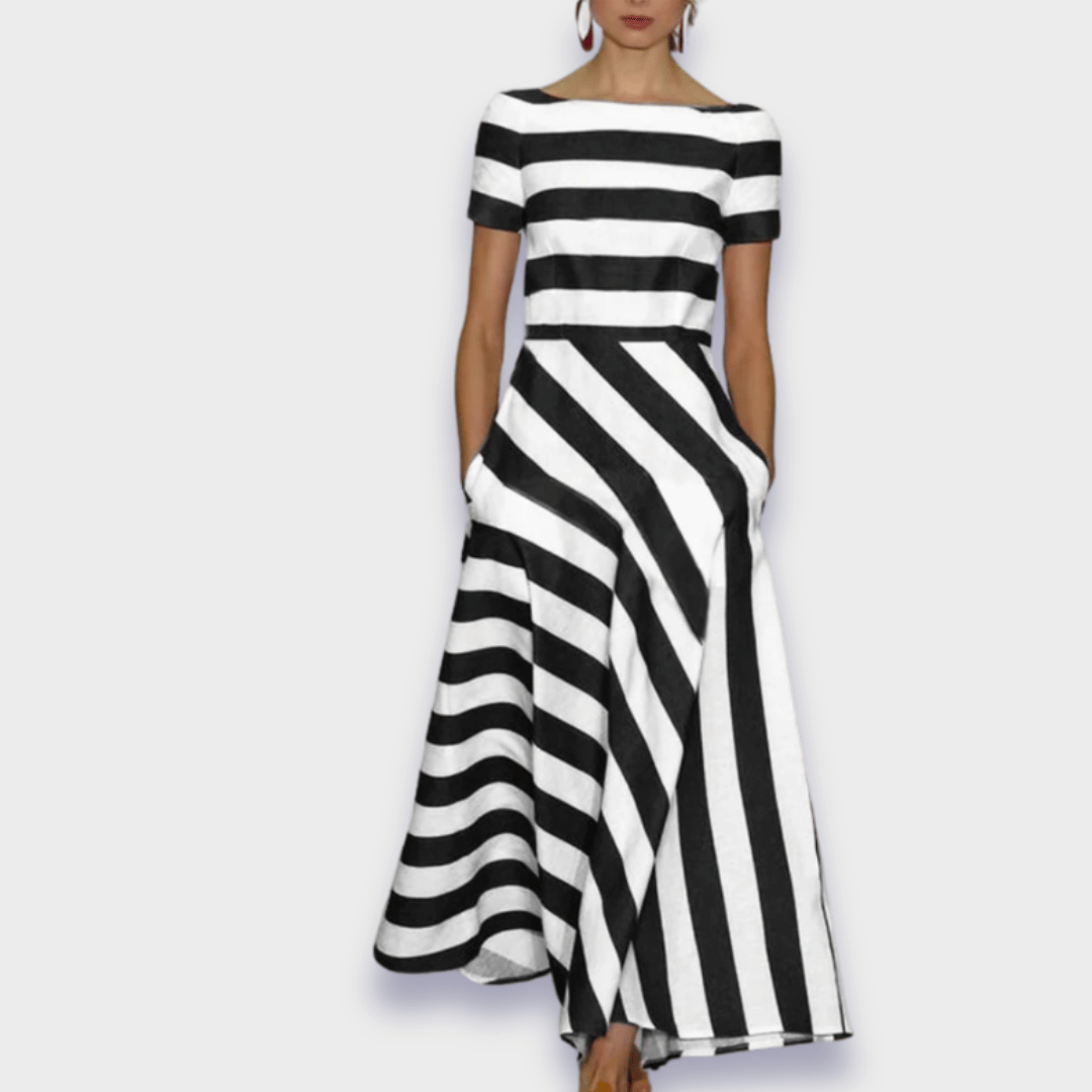 Catherine | Handmade Striped Maxi Dress Collection