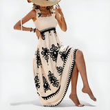 Blythe | Boho Charm Smocked Maxi Dress