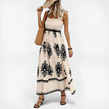 Blythe | Boho Charm Smocked Maxi Dress