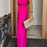 Sleek plain pocket jumpsuit for women