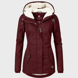 Maya | New Pleated Cotton Coat with Hood