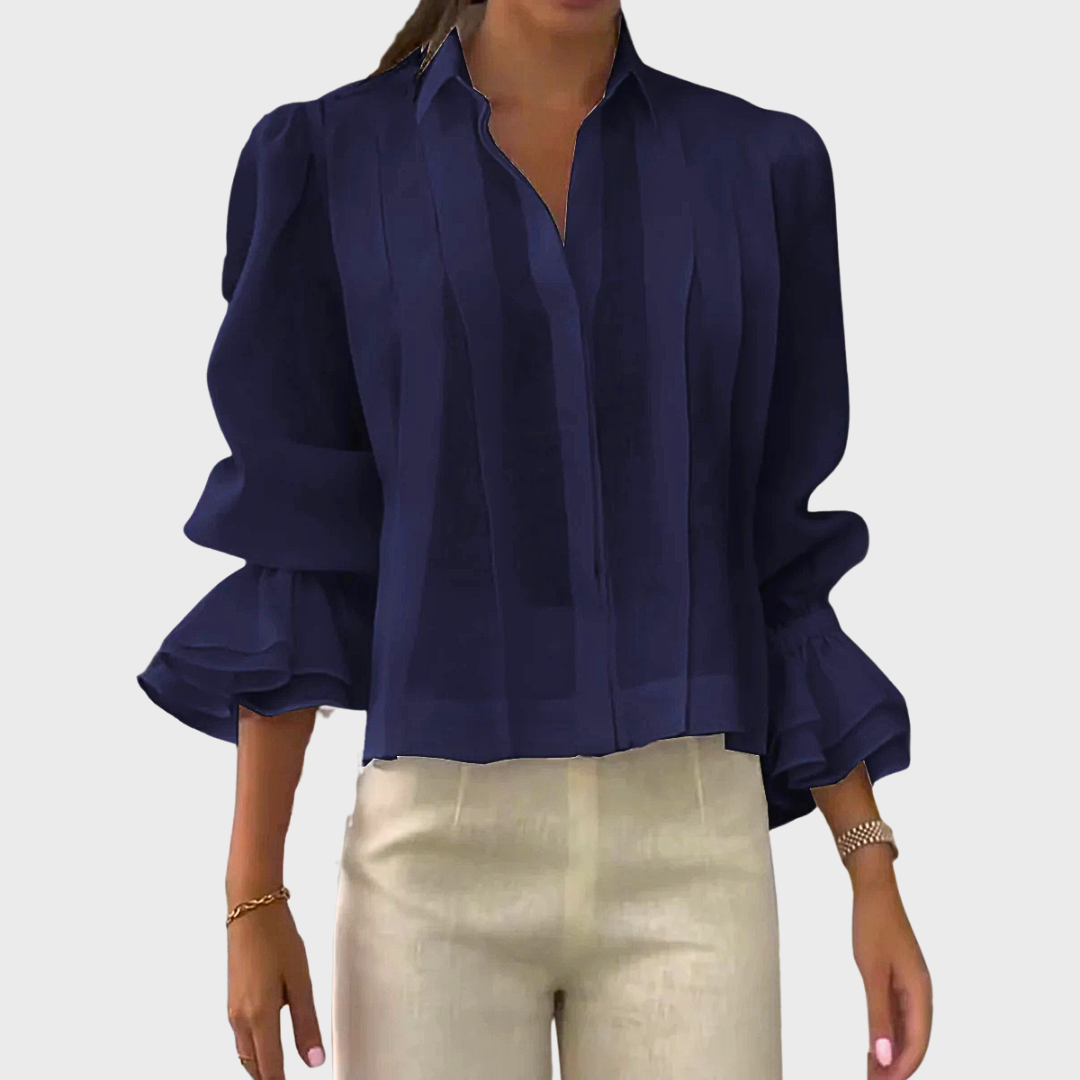 Judi | Linen Lapel Long Sleeve Cardigan