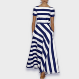 Catherine | Handmade Striped Maxi Dress Collection