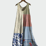 Rowan | Plaid Pattern Intercontinental Velvet Dress