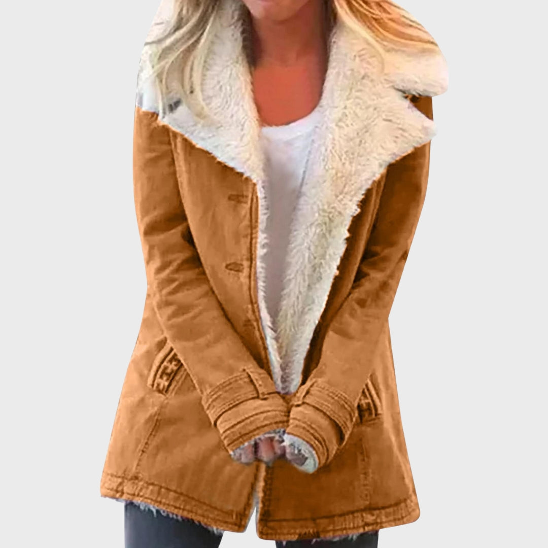 Clara | Faux Shearling-Lined Parka Coat