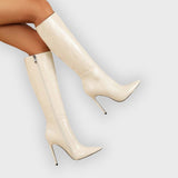 Ivy | Knee-High Stiletto Boots – Slim Fit
