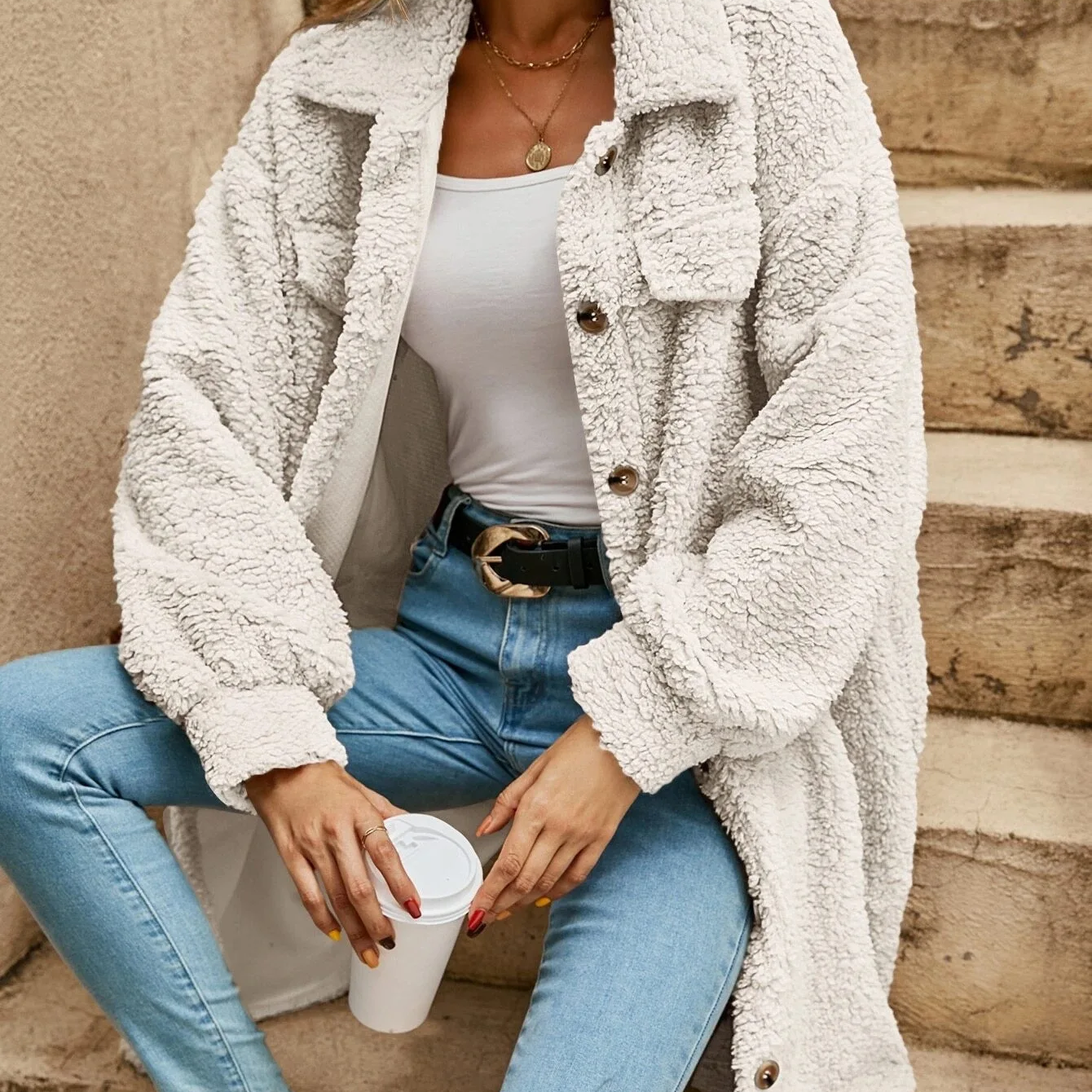 Lila Button Down Long Cardigan - Soft Knit, Lightweight Layer, All-Season Style