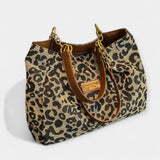 Luxe Leather Animal Print Shoulder Bag Limited Edition
