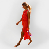 Charlotte | Glamorous Fashioned Neckline Dress Slit