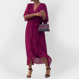 Harrington | Elegant Exquisite Chiffon Dress V-Neck